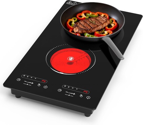 Double ceramic hob - double, plug