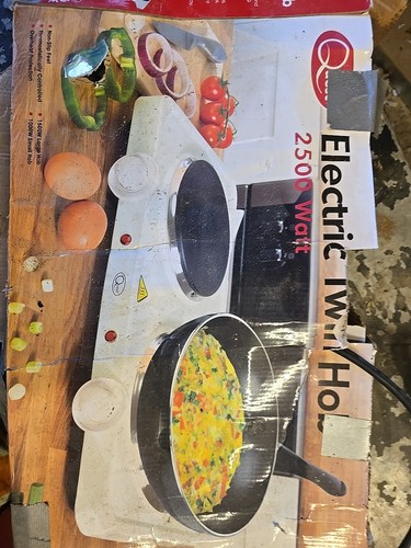 Quest electric twin hob 2500 - quest,