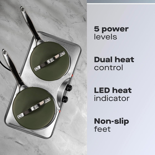 2500w double hot plate - double,