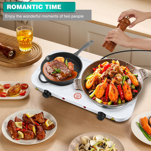 Electric hob portable double - portable,